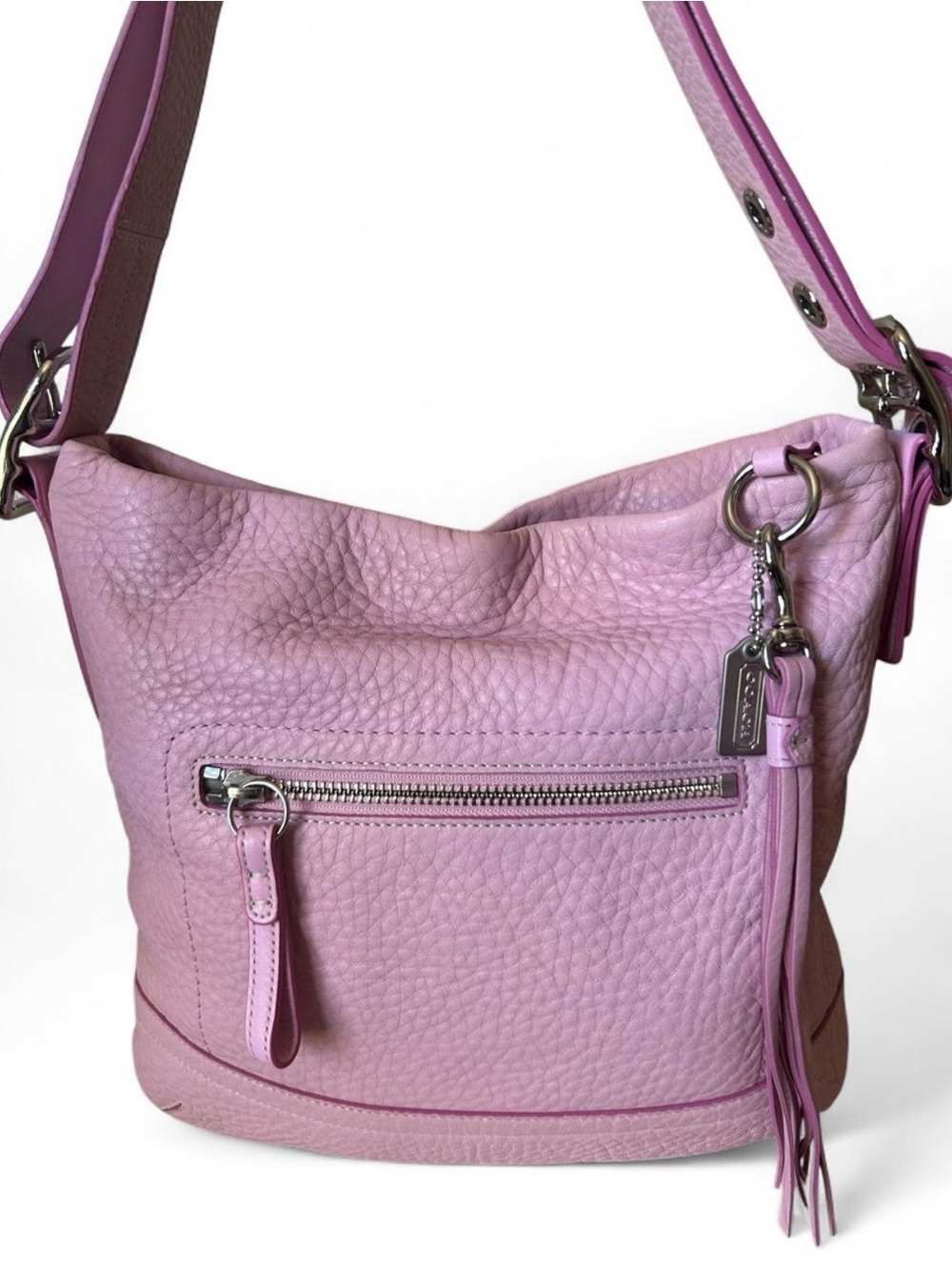 Coach Legacy Duffel Pink Pebbled Leather 2005 3796